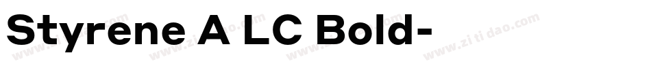 Styrene A LC Bold字体转换